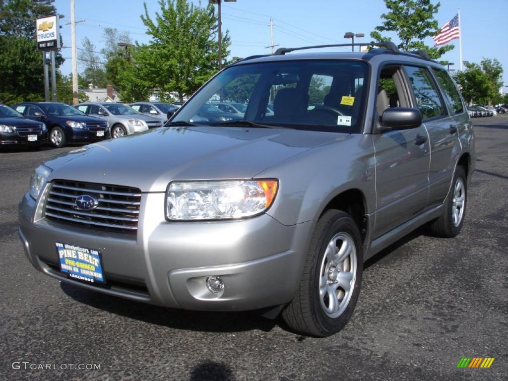 2007 Forester 2.5 X - Crystal Gray Metallic / Graphite Gray photo #1