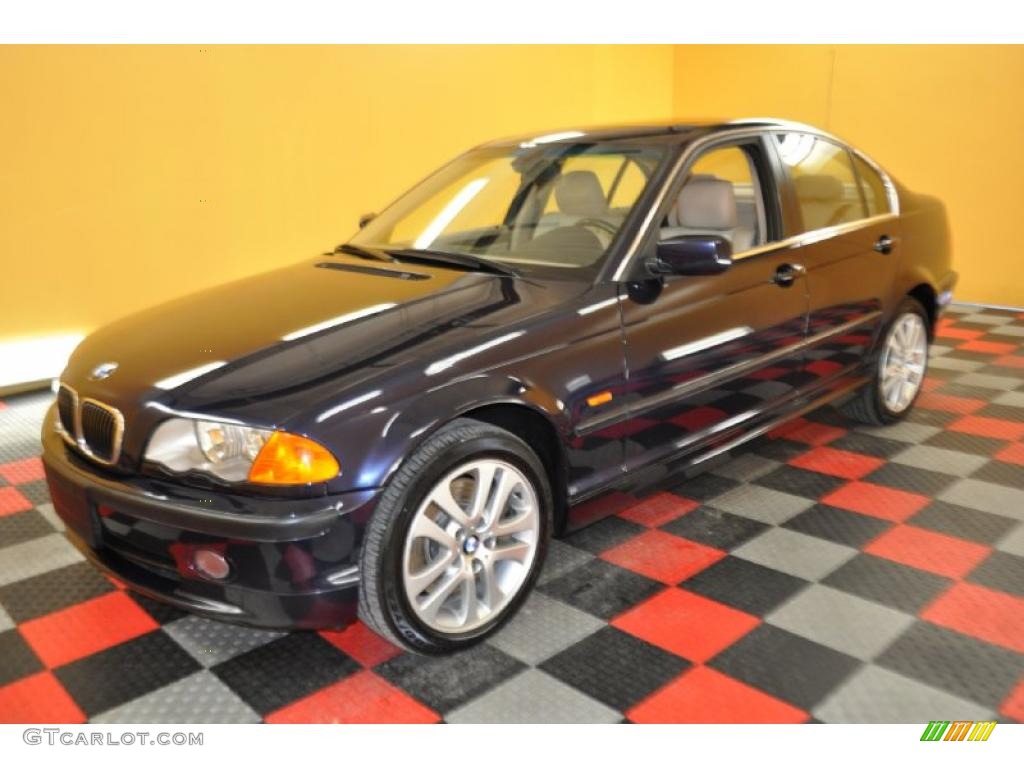 2001 3 Series 330xi Sedan - Black Sapphire Metallic / Sand photo #3