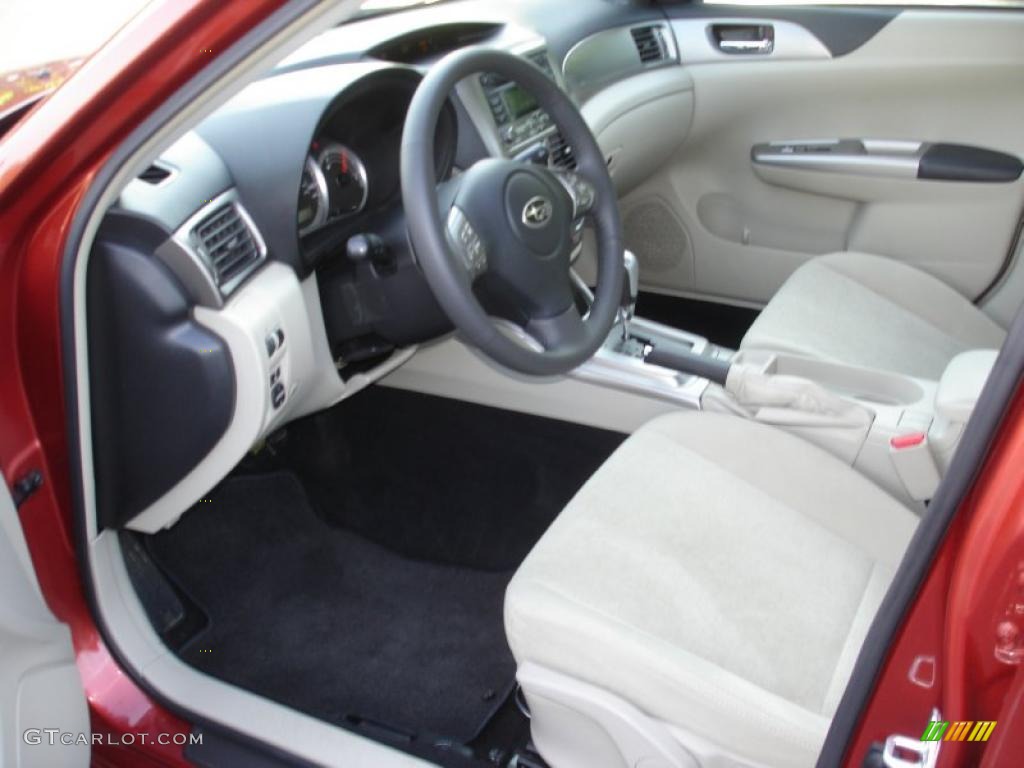 2009 Impreza 2.5i Premium Sedan - Paprika Red Pearl / Ivory photo #10