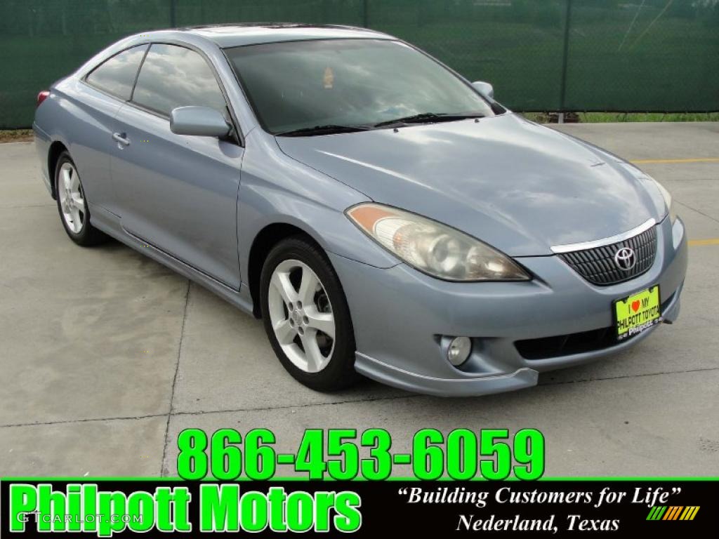 2004 Solara SE Sport Coupe - Cosmic Blue Metallic / Dark Stone Gray photo #1