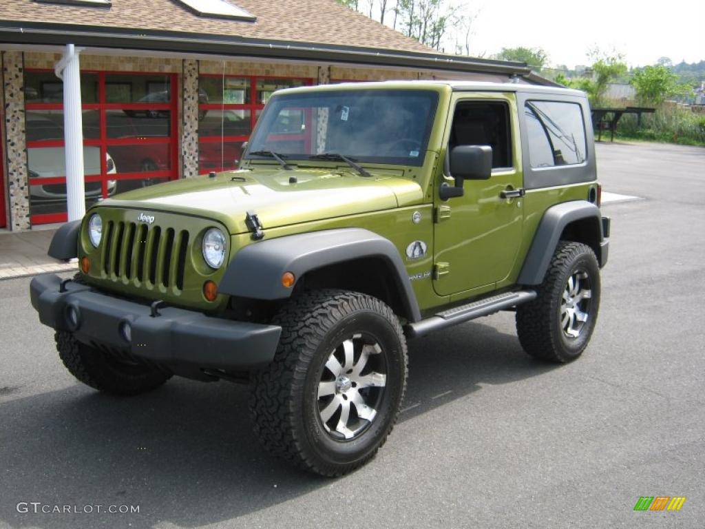 Rescue Green Metallic Jeep Wrangler