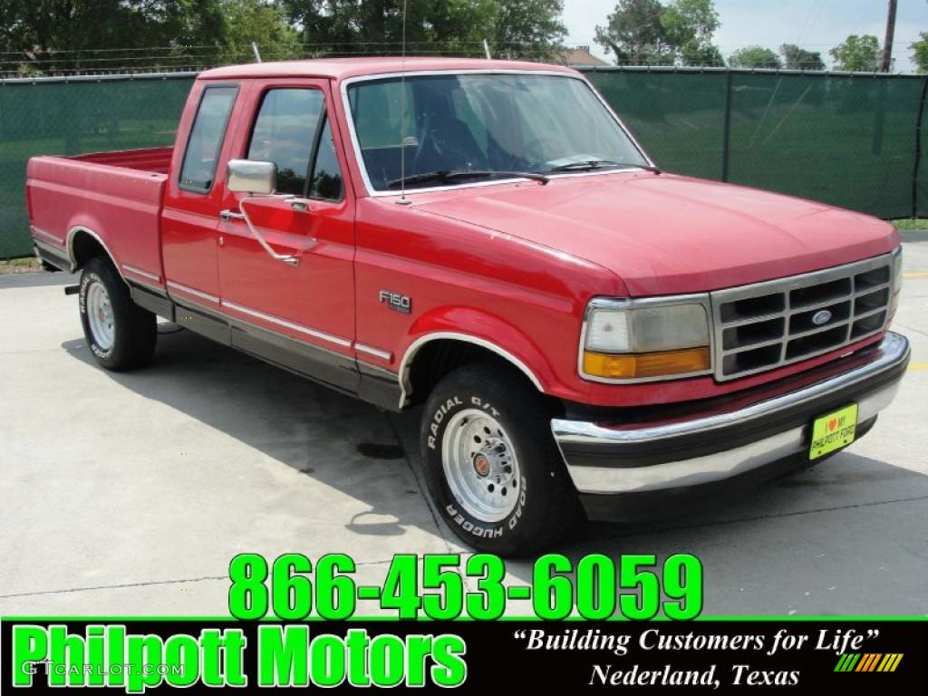 1993 Red Ford F150 Xlt Extended Cab 30037437 Gtcarlot Com
