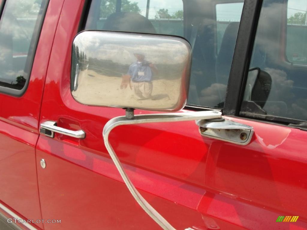 1993 F150 XLT Extended Cab - Red / Grey photo #16