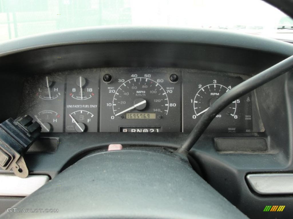 1993 F150 XLT Extended Cab - Red / Grey photo #27