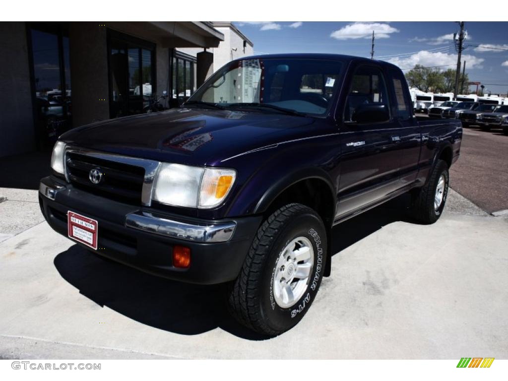 1998 Tacoma V6 TRD Extended Cab 4x4 - Mystic Purple Mica / Gray photo #2