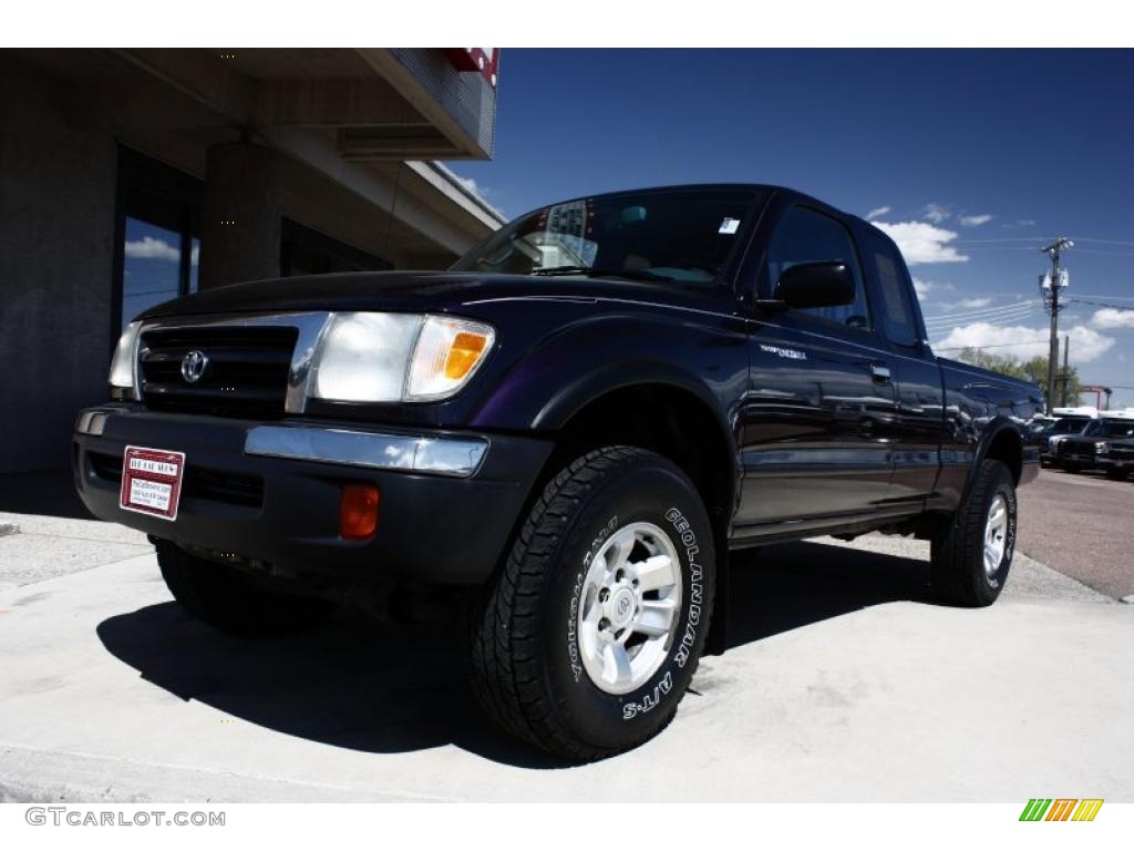 1998 Tacoma V6 TRD Extended Cab 4x4 - Mystic Purple Mica / Gray photo #14