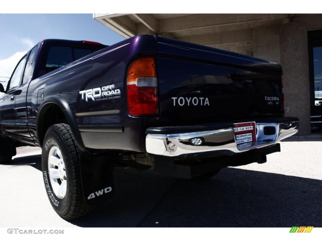 1998 Tacoma V6 TRD Extended Cab 4x4 - Mystic Purple Mica / Gray photo #18