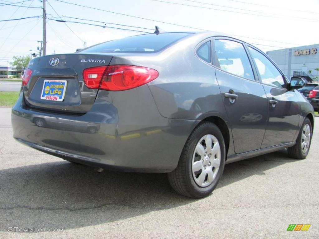 2009 Elantra GLS Sedan - Carbon Gray / Gray photo #9