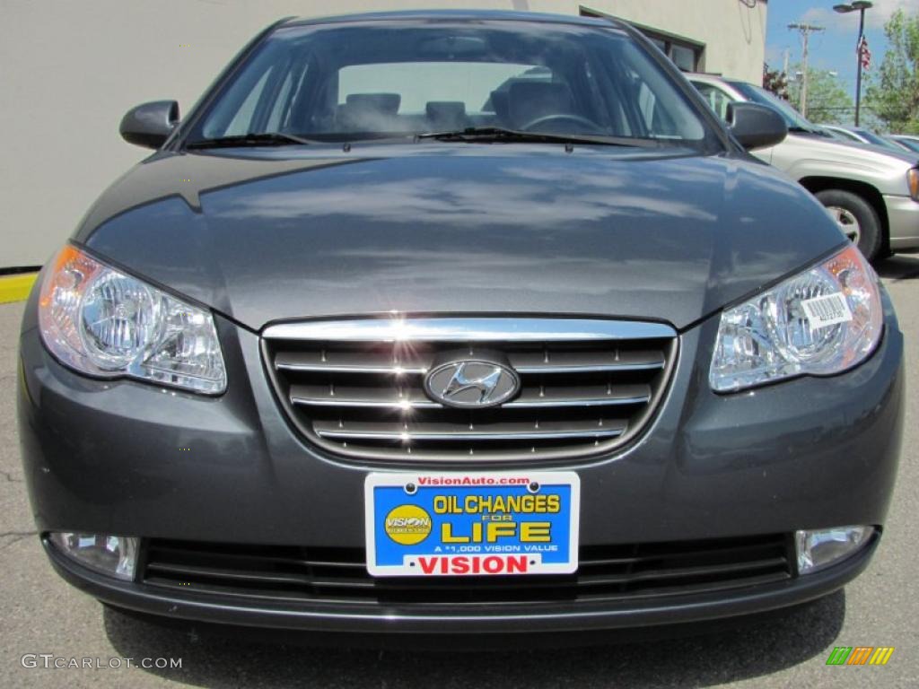 2009 Elantra GLS Sedan - Carbon Gray / Gray photo #10