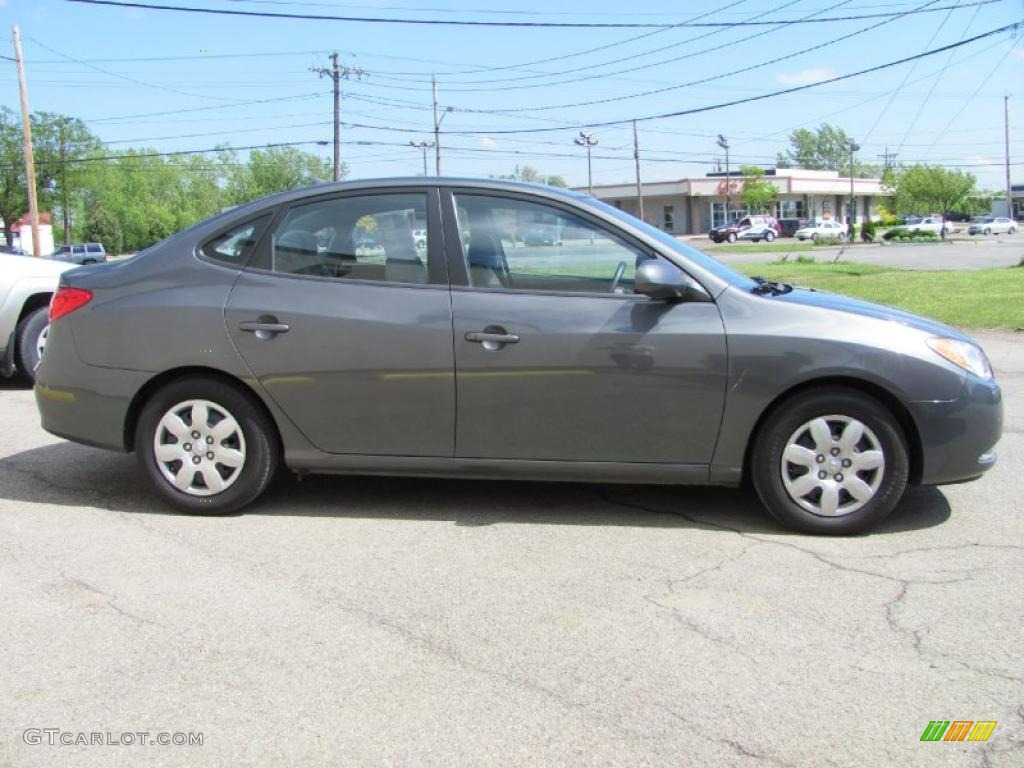 2009 Elantra GLS Sedan - Carbon Gray / Gray photo #11
