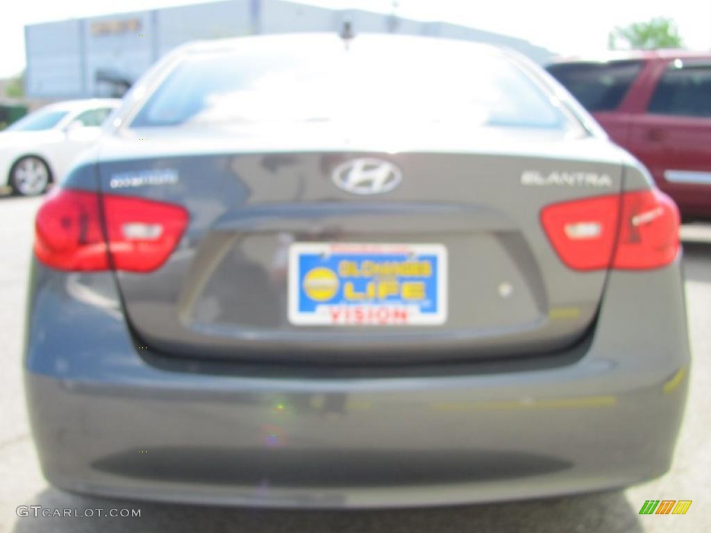 2009 Elantra GLS Sedan - Carbon Gray / Gray photo #12