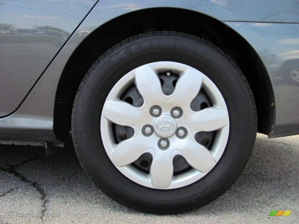 2009 Elantra GLS Sedan - Carbon Gray / Gray photo #13