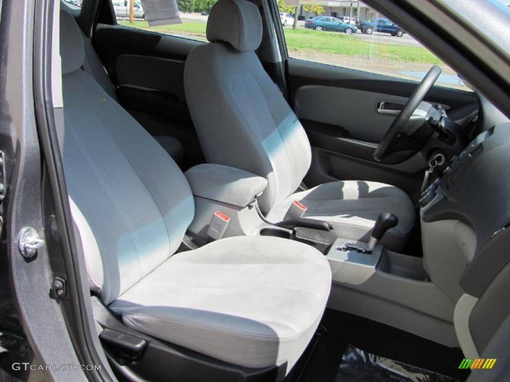 2009 Elantra GLS Sedan - Carbon Gray / Gray photo #14