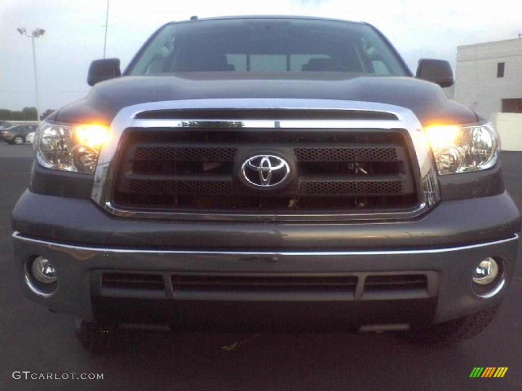 2010 Tundra TRD Double Cab 4x4 - Slate Gray Metallic / Black photo #2