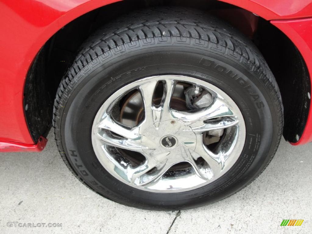 2000 Alero GL Sedan - Bright Red / Pewter photo #15