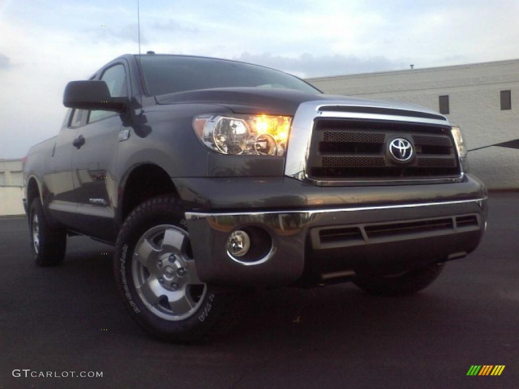 2010 Tundra TRD Double Cab 4x4 - Slate Gray Metallic / Black photo #27