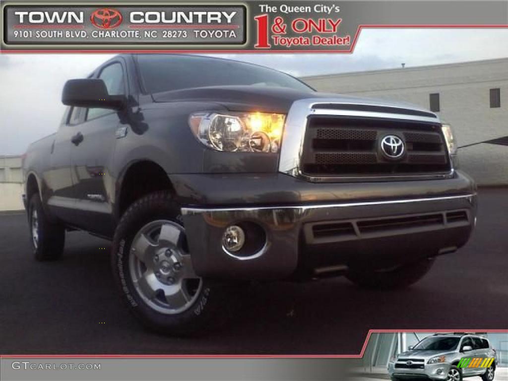 2010 Tundra TRD Double Cab 4x4 - Slate Gray Metallic / Black photo #53