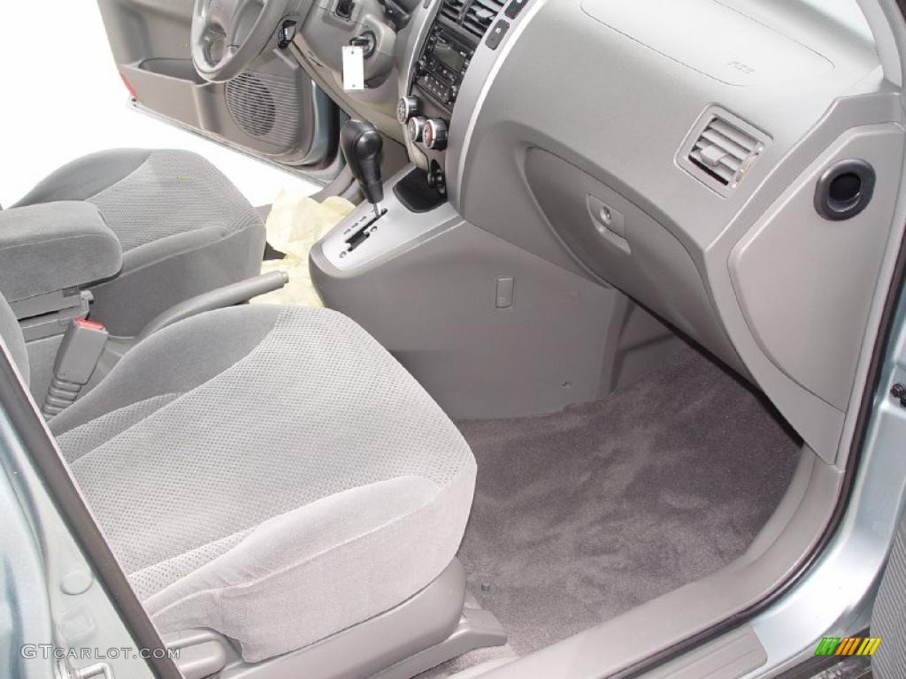 2007 Tucson SE 4WD - Alpine Frost Blue Metallic / Gray photo #20