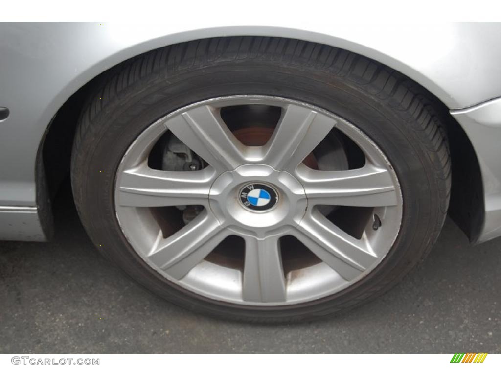 2002 3 Series 325i Sedan - Titanium Silver Metallic / Black photo #2