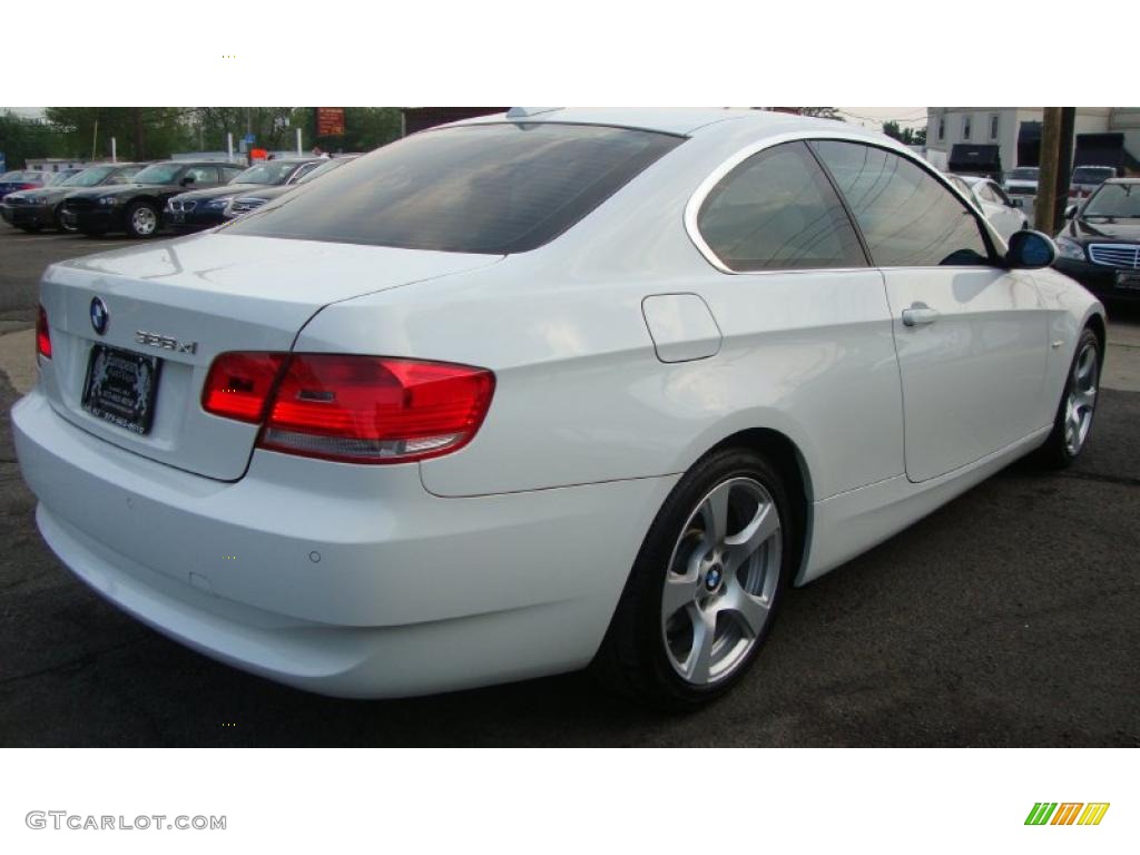 2007 3 Series 328xi Coupe - Alpine White / Cream Beige photo #4