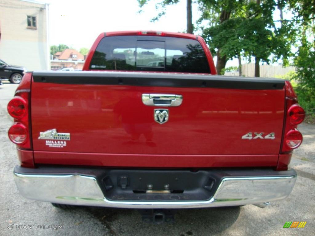 2008 Ram 1500 Big Horn Edition Quad Cab 4x4 - Inferno Red Crystal Pearl / Medium Slate Gray photo #9