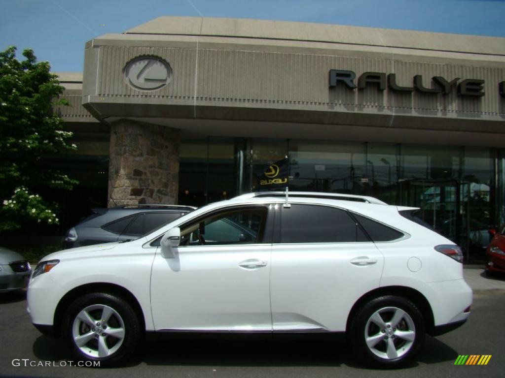 2010 RX 350 AWD - Starfire White Pearl / Parchment/Brown Walnut photo #3