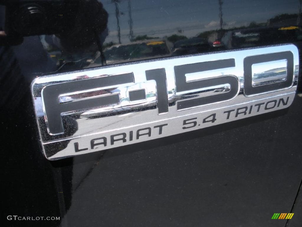 2004 F150 Lariat SuperCrew 4x4 - Black / Tan photo #9