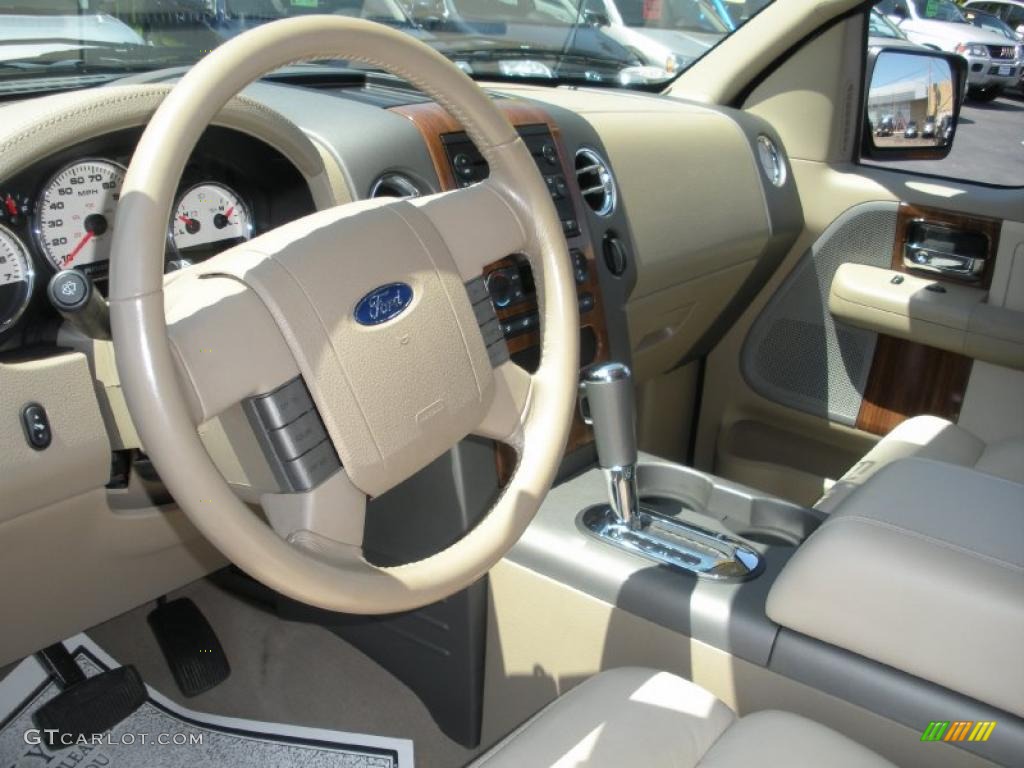 2004 F150 Lariat SuperCrew 4x4 - Black / Tan photo #13