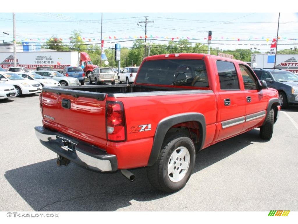 2006 Silverado 1500 Z71 Crew Cab 4x4 - Victory Red / Medium Gray photo #5