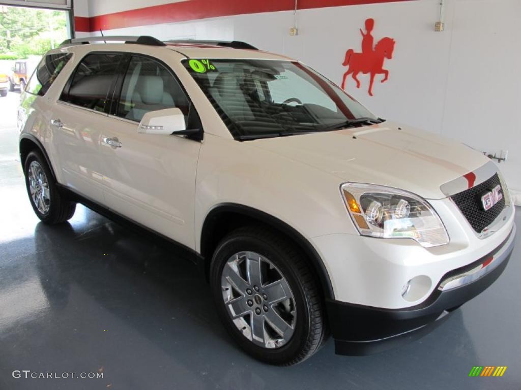 2010 Acadia SLT - White Diamond Tricoat / Light Titanium photo #1