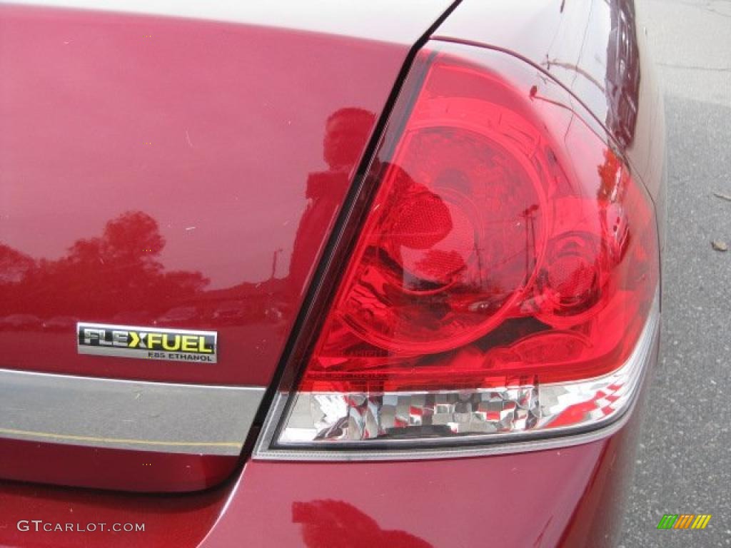 2008 Impala LT - Red Jewel Tintcoat / Ebony Black photo #16