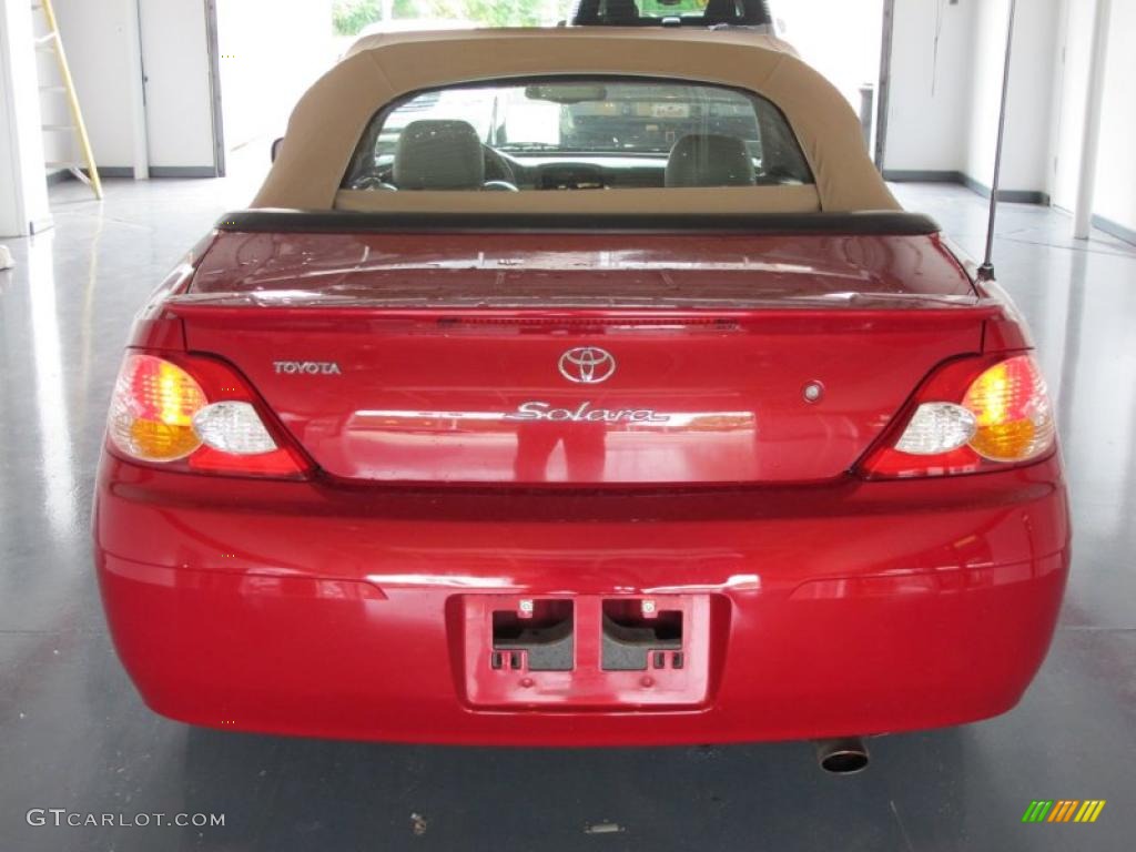 2003 Solara SLE V6 Convertible - Red Flame Metallic / Ivory photo #5