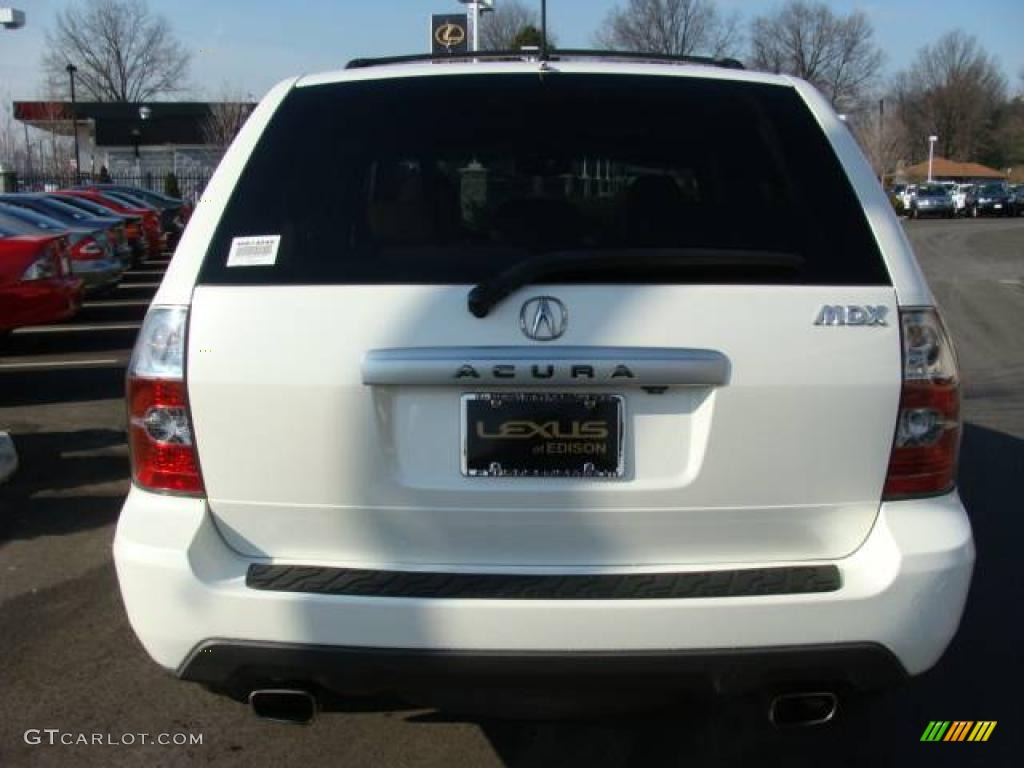 2004 MDX  - Aspen White Pearl / Saddle photo #5