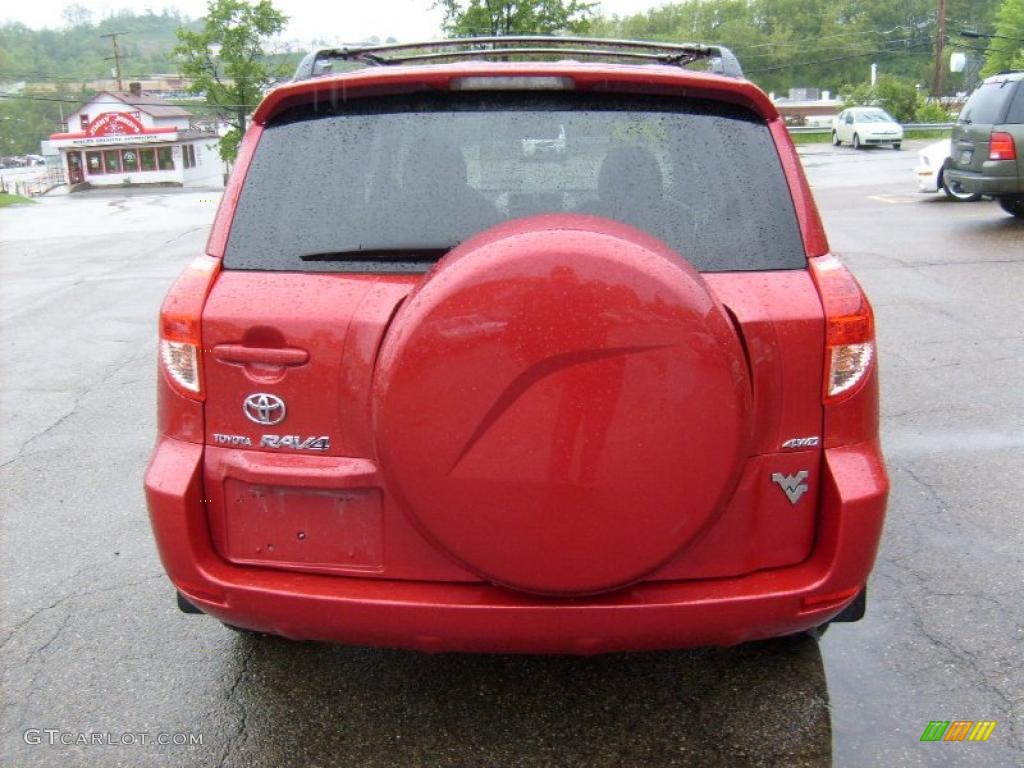 2008 RAV4 Limited 4WD - Barcelona Red Pearl / Ash photo #3
