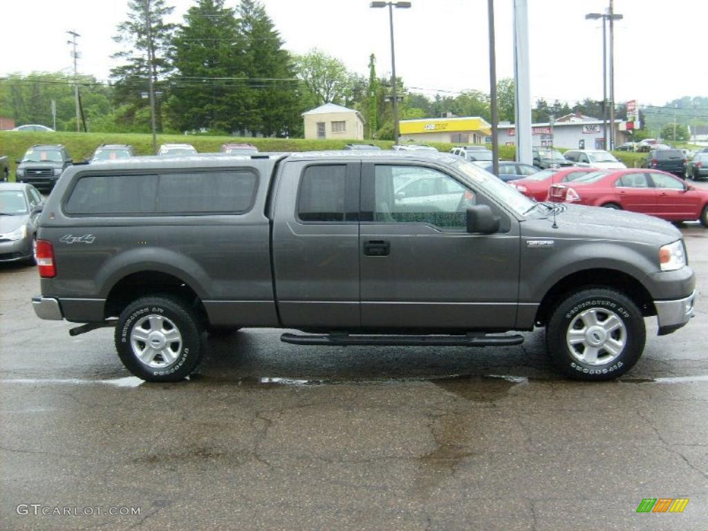 2004 F150 XLT SuperCab 4x4 - Dark Shadow Grey Metallic / Dark Flint photo #5