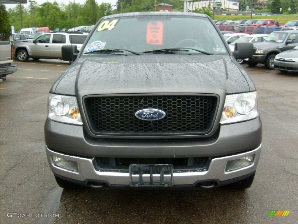 2004 F150 XLT SuperCab 4x4 - Dark Shadow Grey Metallic / Dark Flint photo #7