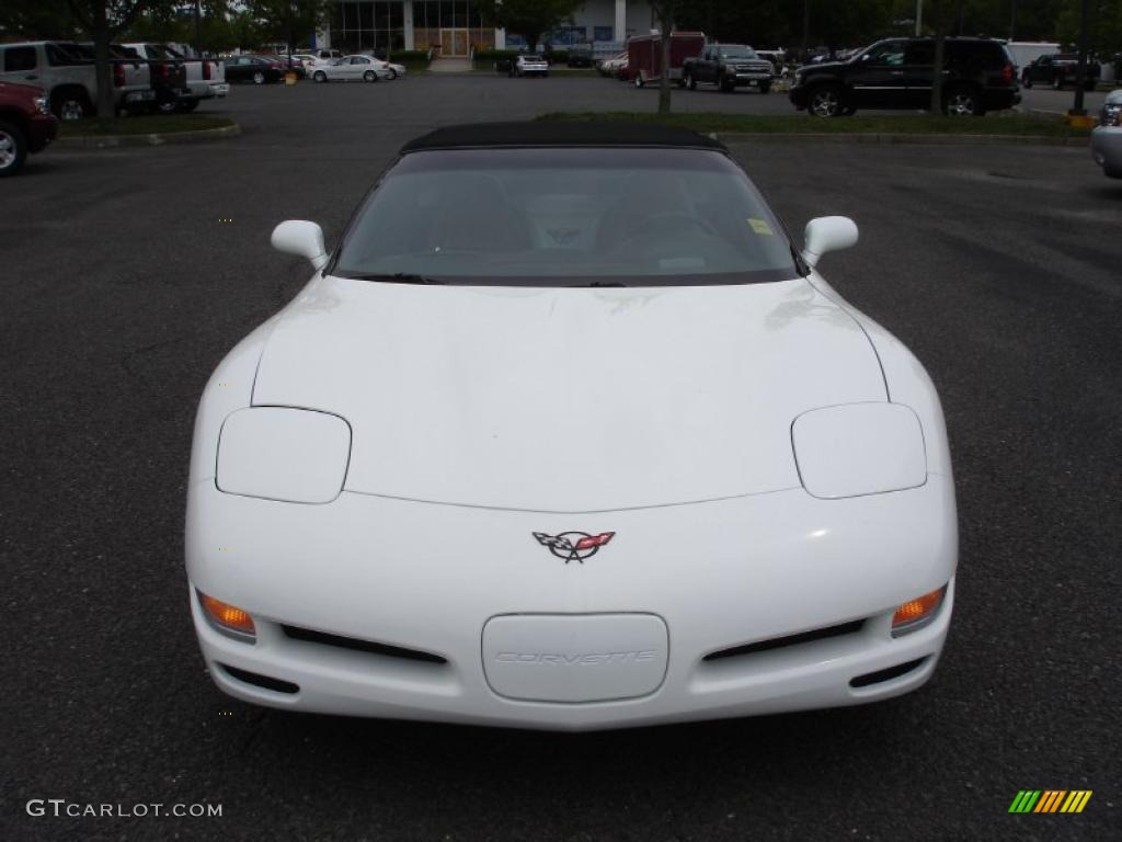 2004 Corvette Convertible - Arctic White / Black photo #2