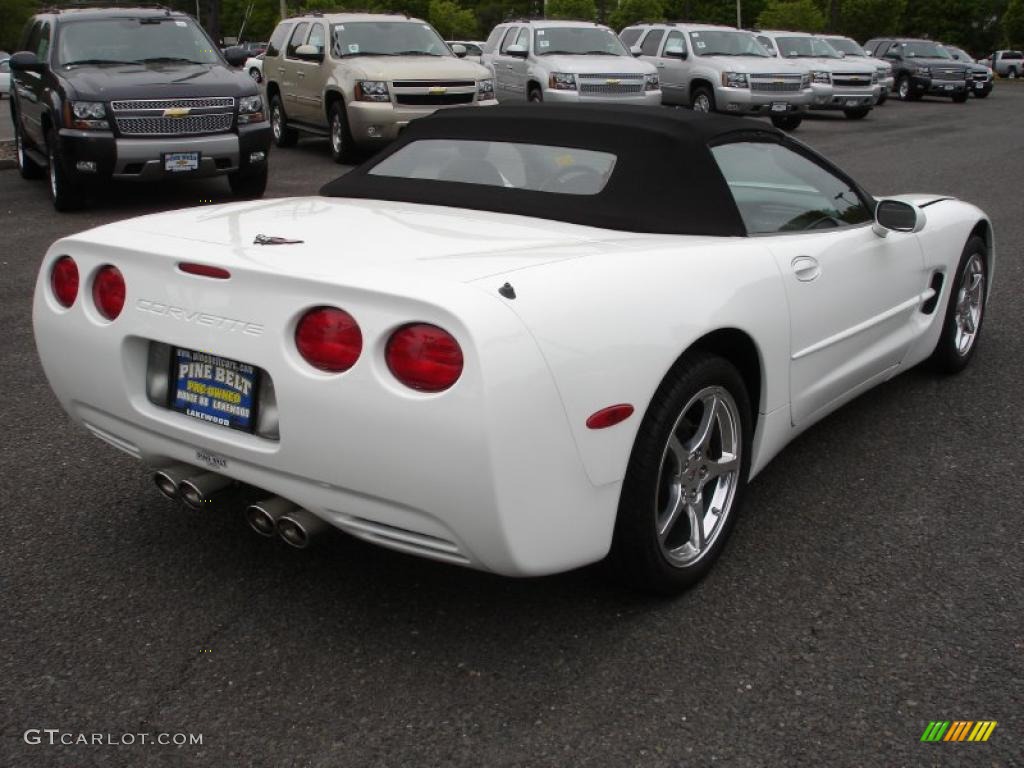 2004 Corvette Convertible - Arctic White / Black photo #4