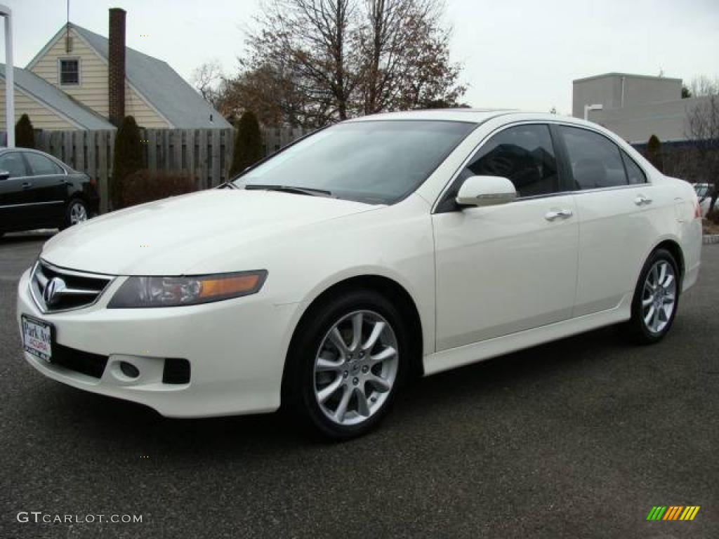 2007 TSX Sedan - Premium White Pearl / Parchment photo #3