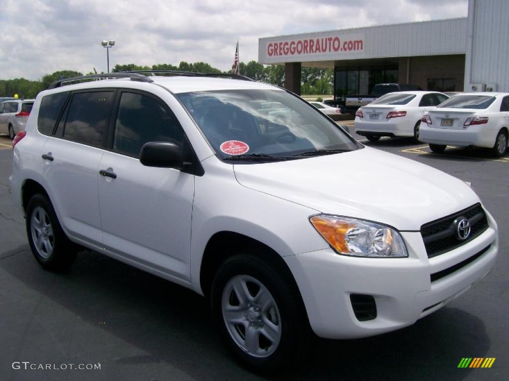 2010 RAV4 I4 - Super White / Ash Gray photo #1