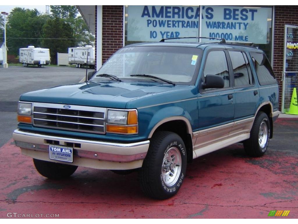 1994 Explorer Eddie Bauer 4x4 - Cayman Green Metallic / Tan photo #1