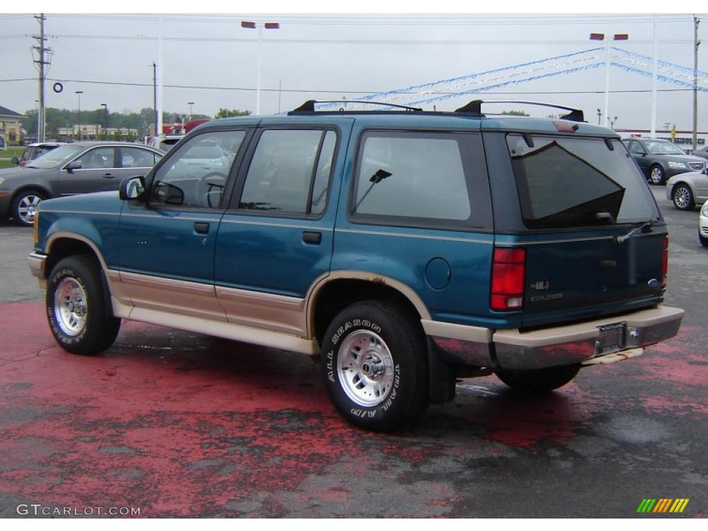 1994 Explorer Eddie Bauer 4x4 - Cayman Green Metallic / Tan photo #3
