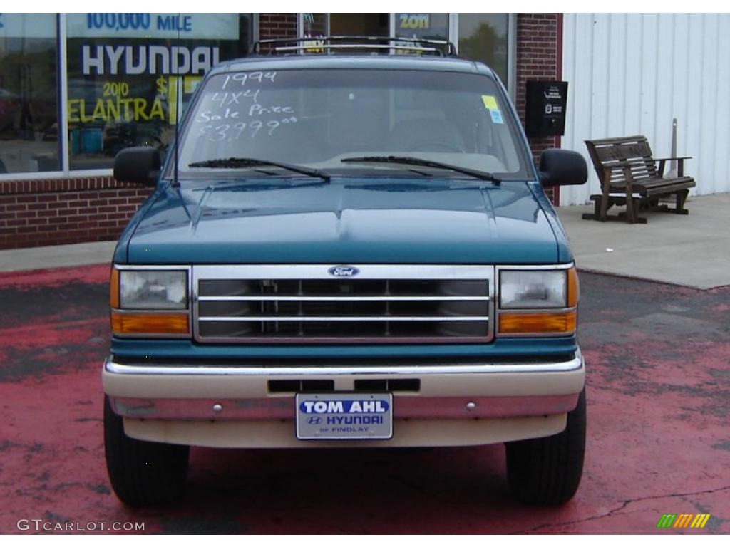 1994 Explorer Eddie Bauer 4x4 - Cayman Green Metallic / Tan photo #9