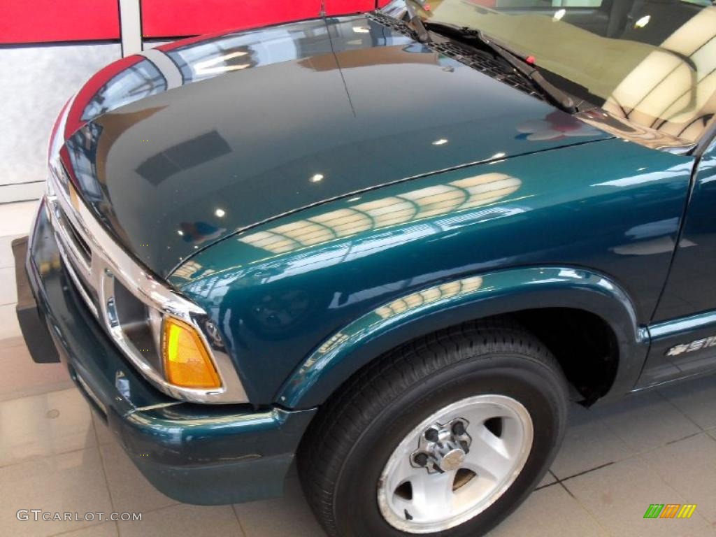 1997 S10 LS Regular Cab - Fairway Green Metallic / Beige photo #2