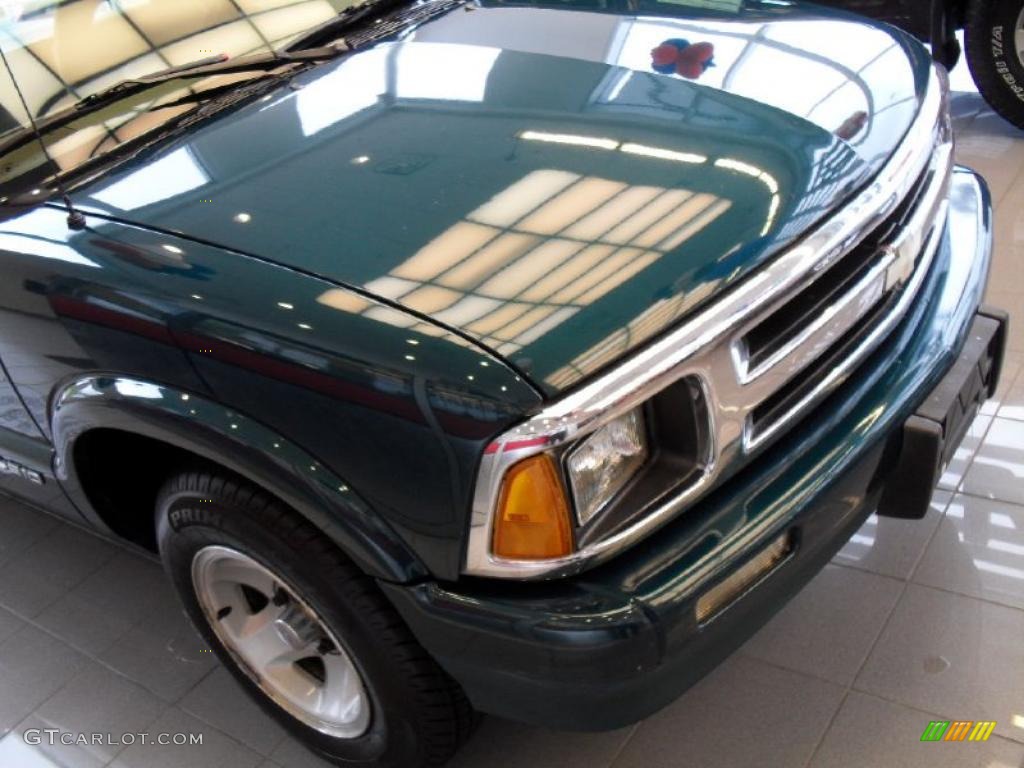 1997 S10 LS Regular Cab - Fairway Green Metallic / Beige photo #9