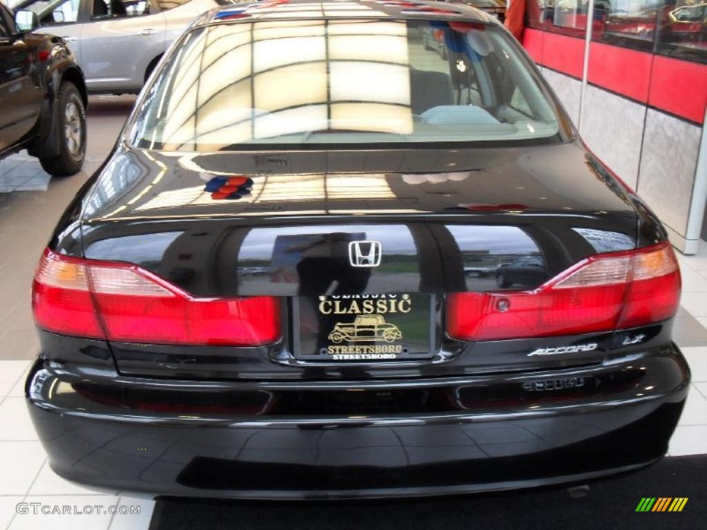 1998 Accord LX Sedan - Flamenco Black Pearl / Gray photo #6
