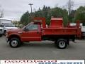 2010 Vermillion Red Ford F350 Super Duty XL Regular Cab 4x4 Chassis Dump Truck  photo #1