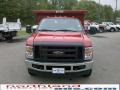 2010 Vermillion Red Ford F350 Super Duty XL Regular Cab 4x4 Chassis Dump Truck  photo #3