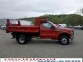 2010 Vermillion Red Ford F350 Super Duty XL Regular Cab 4x4 Chassis Dump Truck  photo #5