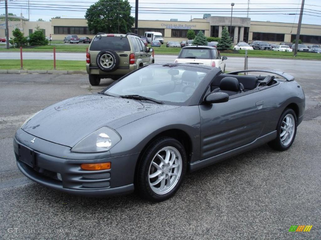 2002 Eclipse Spyder GT - Titanium Pearl / Black photo #1